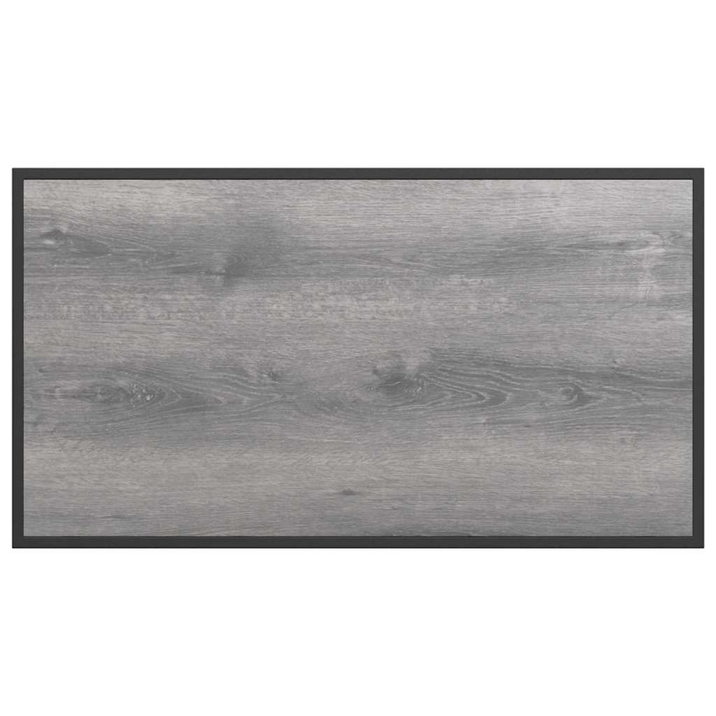 Garden Table Grey 100 x 55 x 70 cm Steel and DPC